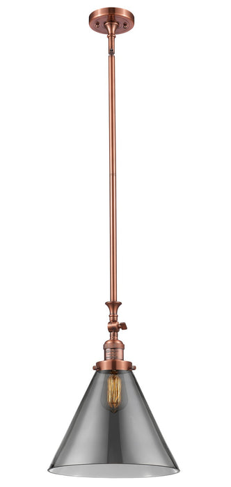 Innovations 206-AC-G43-L One Light Mini Pendant, Antique Copper