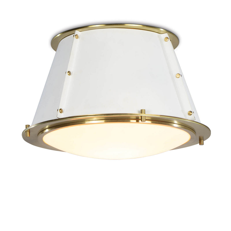 Regina Andrew 16-1379WT One Light Flush Mount, White