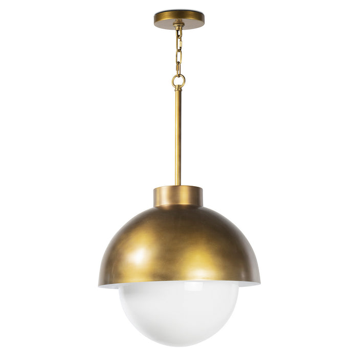 Regina Andrew 16-1383NB One Light Pendant, Natural Brass