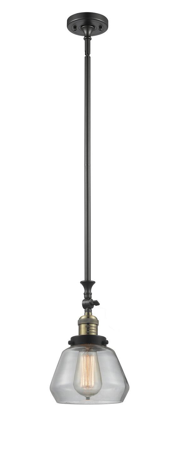 Innovations 206-BAB-G172 One Light Mini Pendant, Black Antique Brass