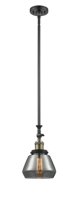 Innovations 206-BAB-G173 One Light Mini Pendant, Black Antique Brass