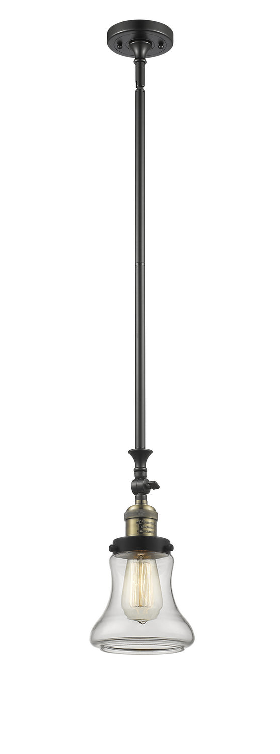 Innovations 206-BAB-G192 One Light Mini Pendant, Black Antique Brass