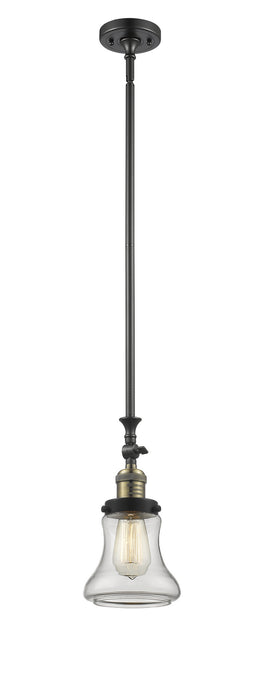 Innovations 206-BAB-G192 One Light Mini Pendant, Black Antique Brass
