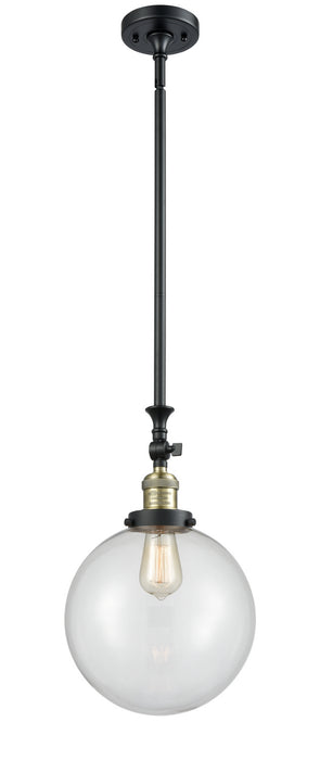 Innovations 206-BAB-G202-10 One Light Mini Pendant, Black Antique Brass