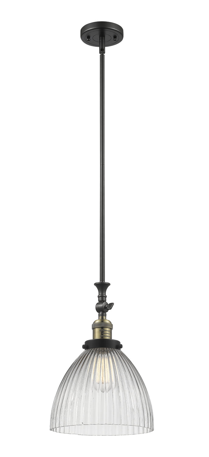 Innovations 206-BAB-G222 One Light Mini Pendant, Black Antique Brass