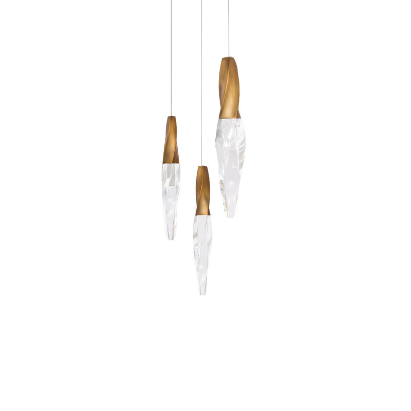 Schonbek Beyond BPD13203-AB LED Pendant, Aged Brass