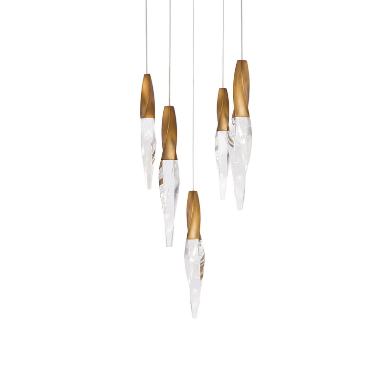 Schonbek Beyond BPD13205-AB LED Pendant, Aged Brass