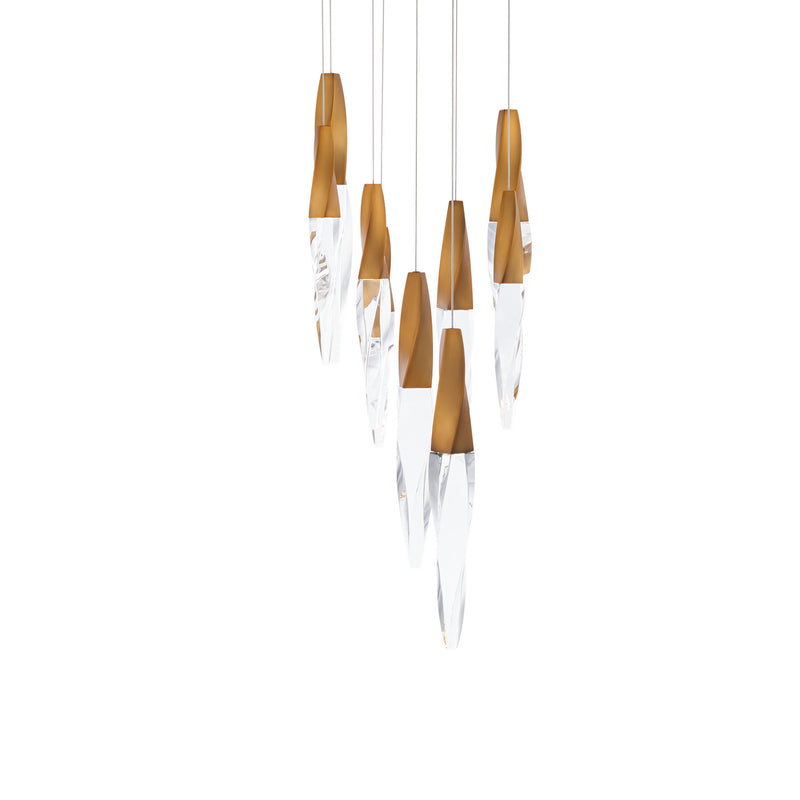 Schonbek Beyond BPD13209-AB LED Pendant, Aged Brass