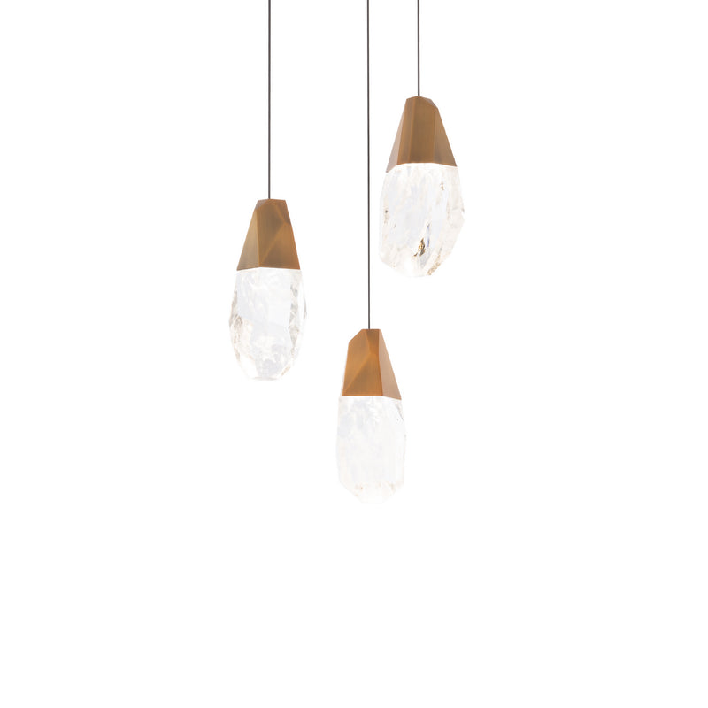 Schonbek Beyond BPD20203OH-AB LED Pendant, Aged Brass