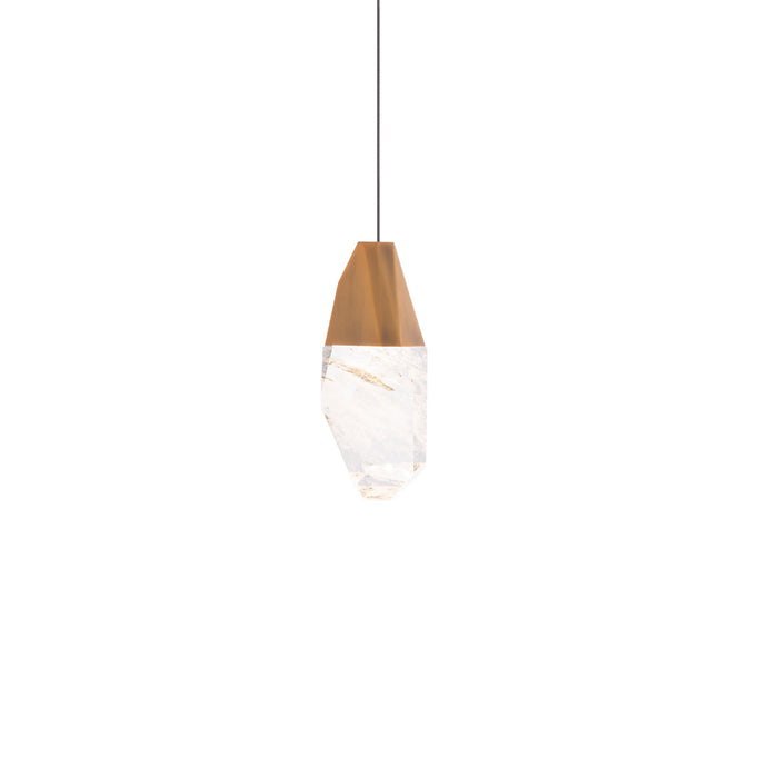 Schonbek Beyond BPD20207OH-AB LED Mini Pendant, Aged Brass