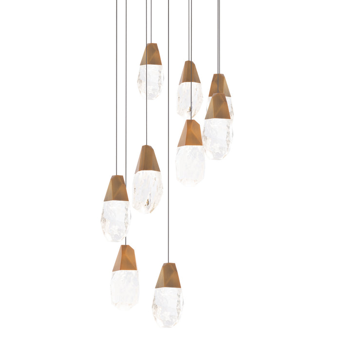 Schonbek Beyond BPD20209OH-AB LED Pendant, Aged Brass