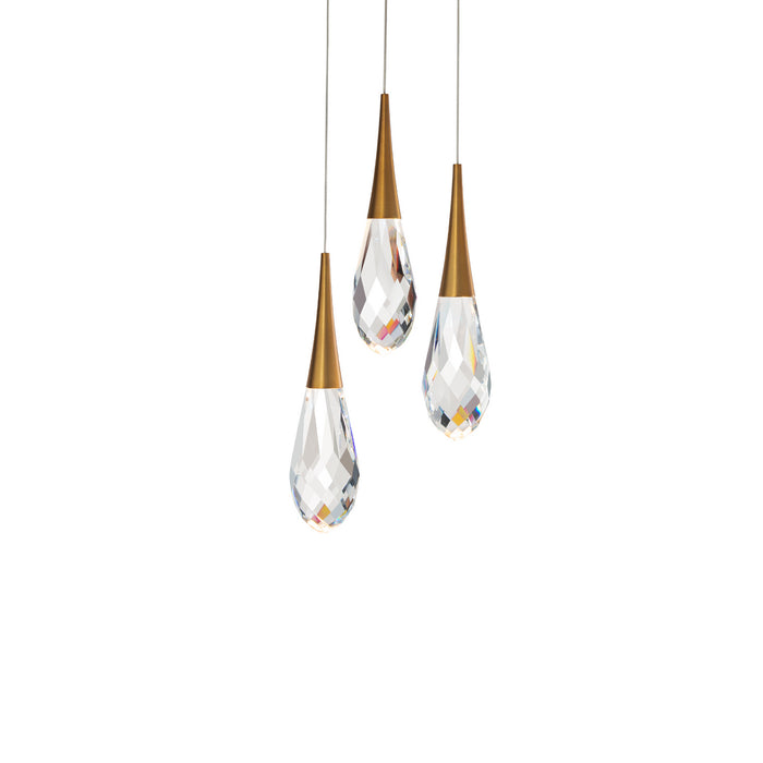 Schonbek Beyond BPD21203-AB LED Pendant, Aged Brass