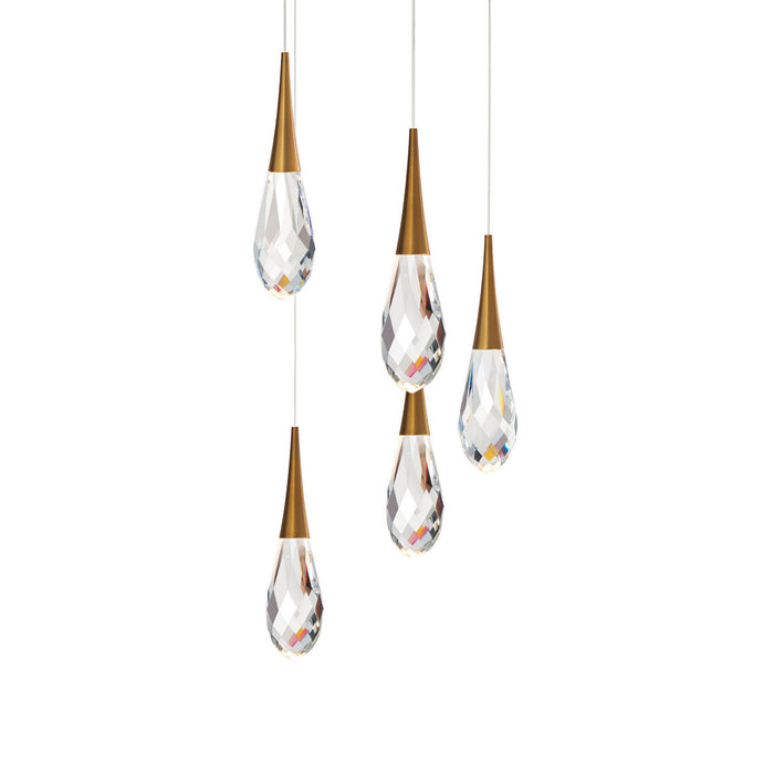 Schonbek Beyond BPD21205-AB LED Pendant, Aged Brass