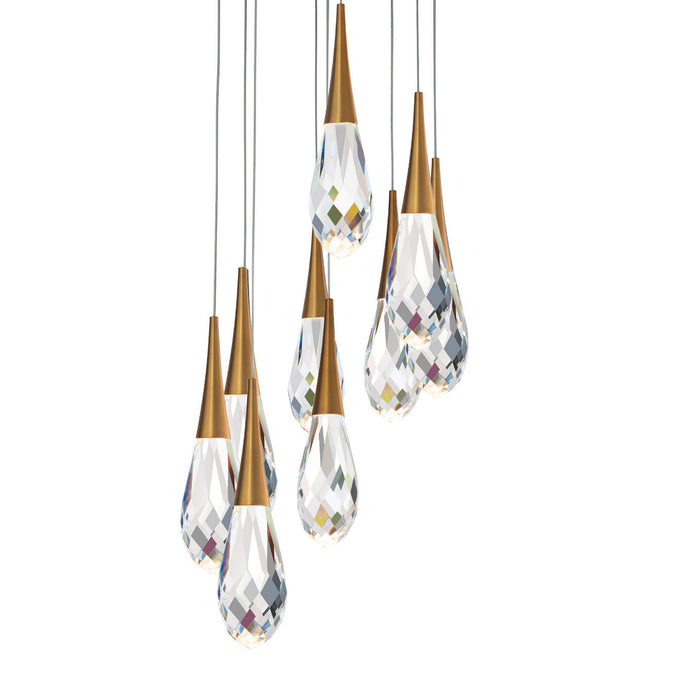 Schonbek Beyond BPD21209-AB LED Pendant, Aged Brass