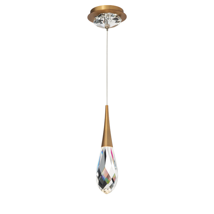 Schonbek Beyond BPD21213-AB LED Mini Pendant, Aged Brass