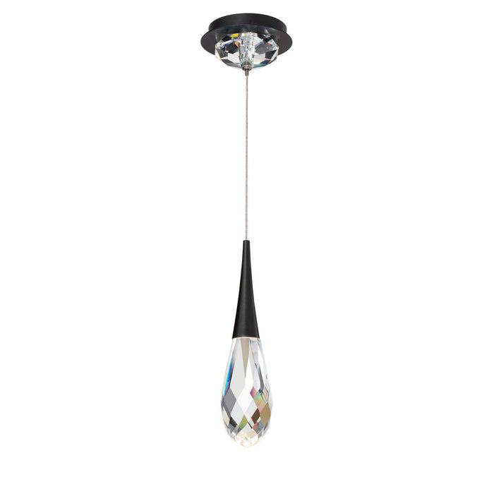 Schonbek Beyond BPD21213-BK LED Mini Pendant, Black