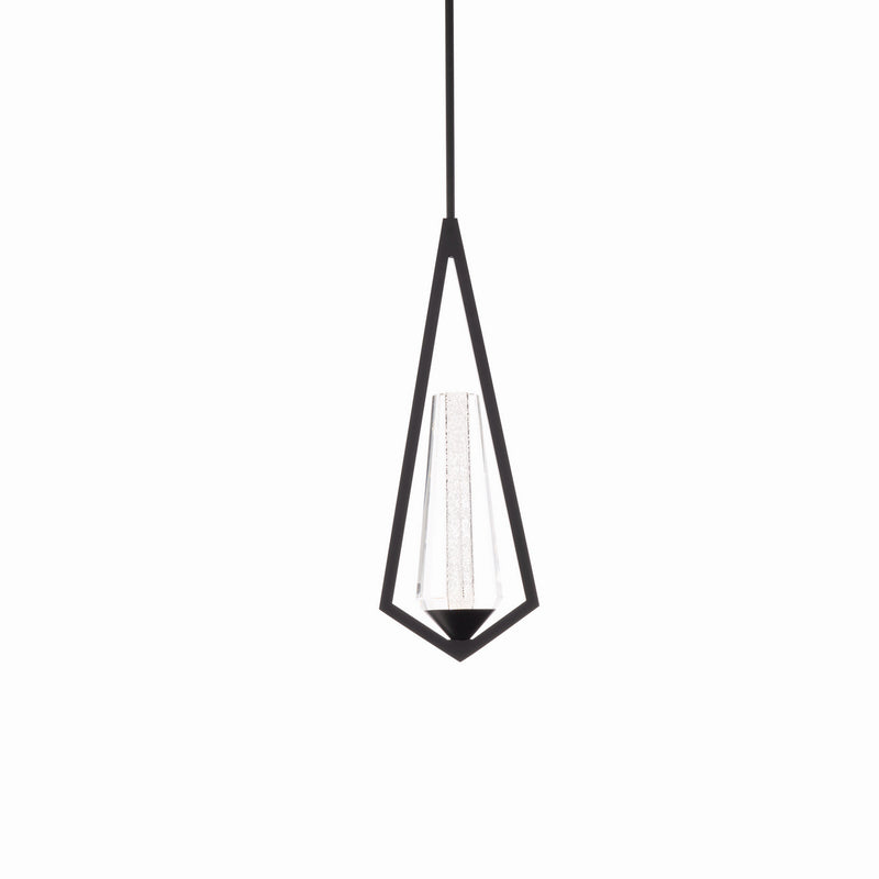 Schonbek Beyond BPD66218-BK LED Mini Pendant, Black