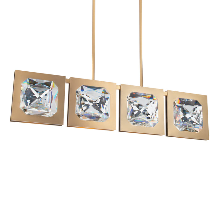 Schonbek Beyond BPD75243-AB LED Linear Pendant, Aged Brass