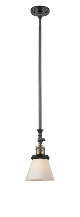 Innovations 206-BAB-G61 One Light Mini Pendant, Black Antique Brass