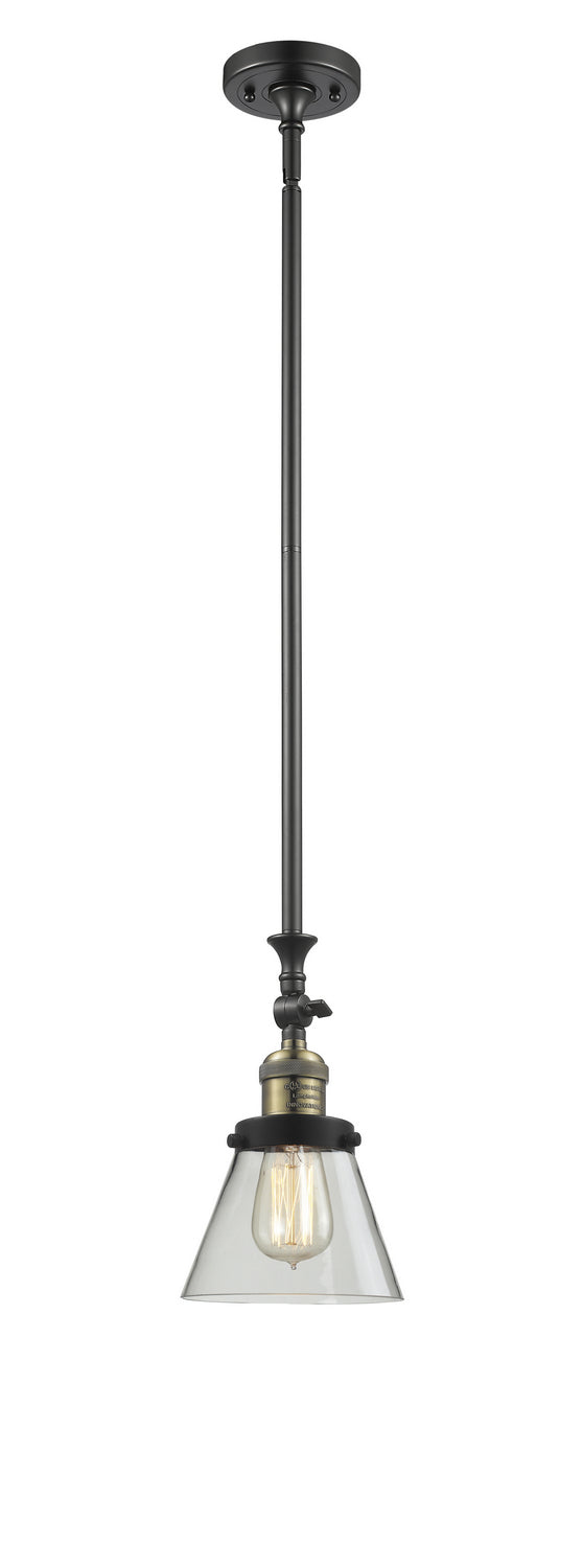 Innovations 206-BAB-G62 One Light Mini Pendant, Black Antique Brass