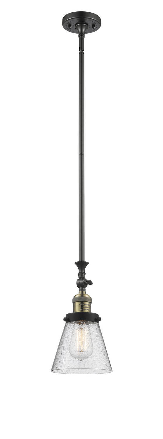 Innovations 206-BAB-G64 One Light Mini Pendant, Black Antique Brass