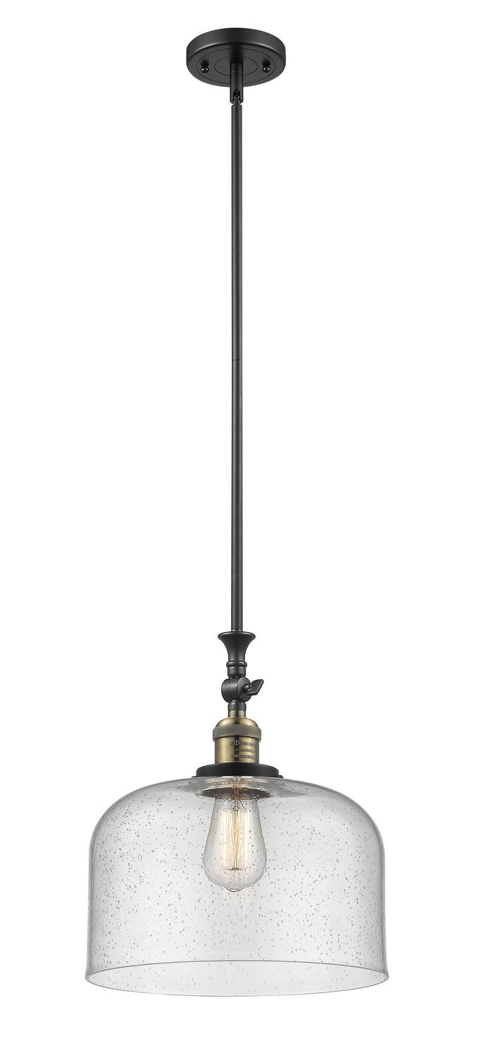 Innovations 206-BAB-G74-L One Light Mini Pendant, Black Antique Brass