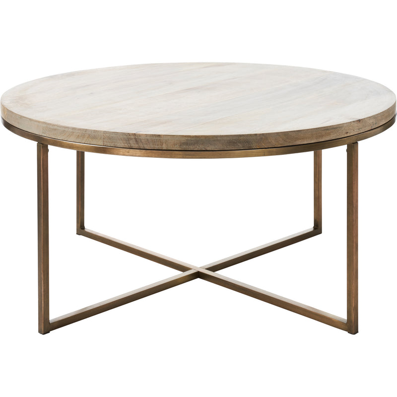Renwil TA445 Coffee Table, Antique Brass