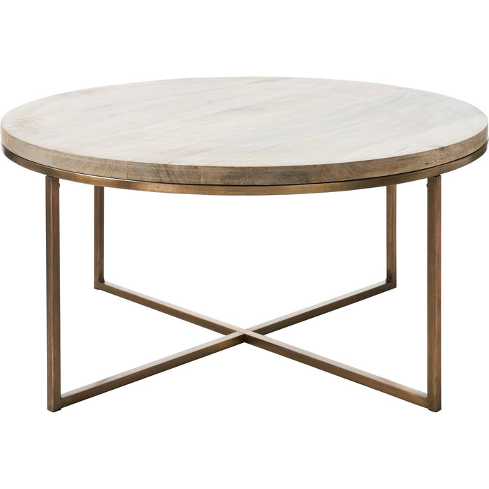 Renwil TA445 Coffee Table, Antique Brass