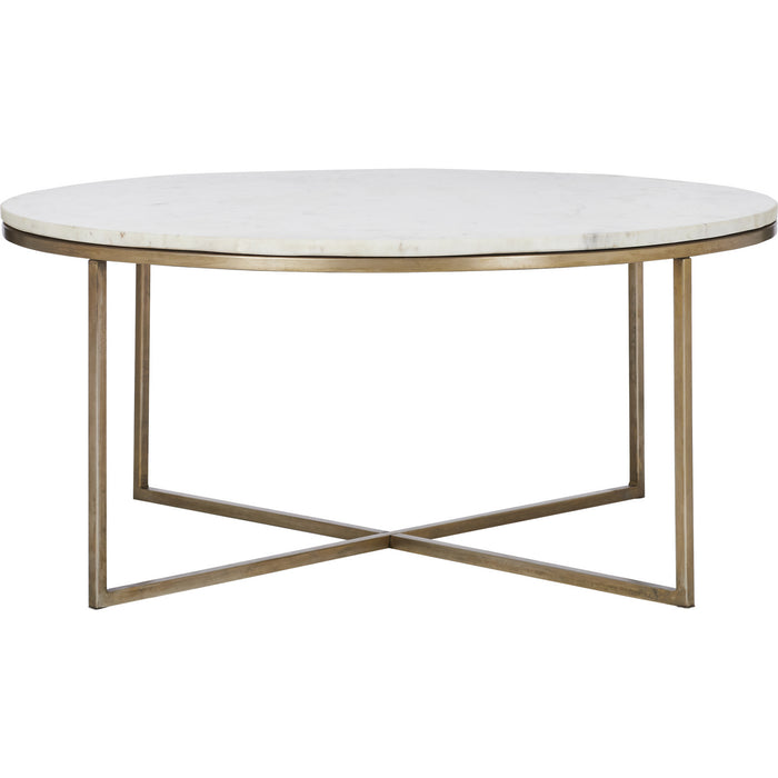 Renwil TA447 Coffee Table, Antique Brass