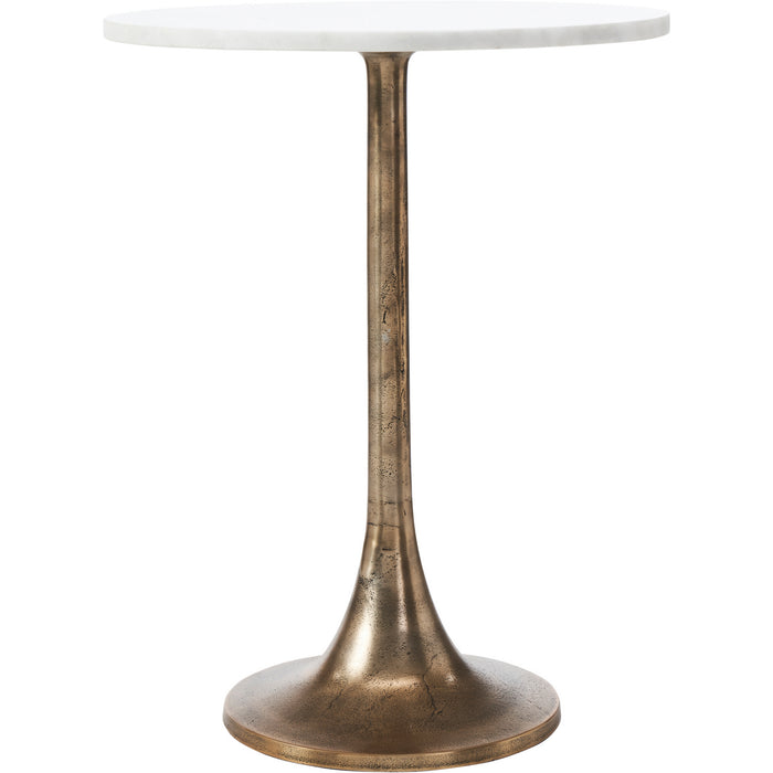 Renwil TA450 Side Table, Antique Brass