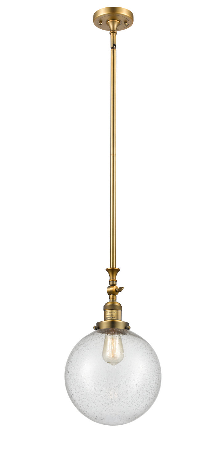 Innovations 206-BB-G204-10 One Light Mini Pendant, Brushed Brass