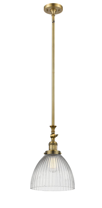 Innovations 206-BB-G222 One Light Mini Pendant, Brushed Brass