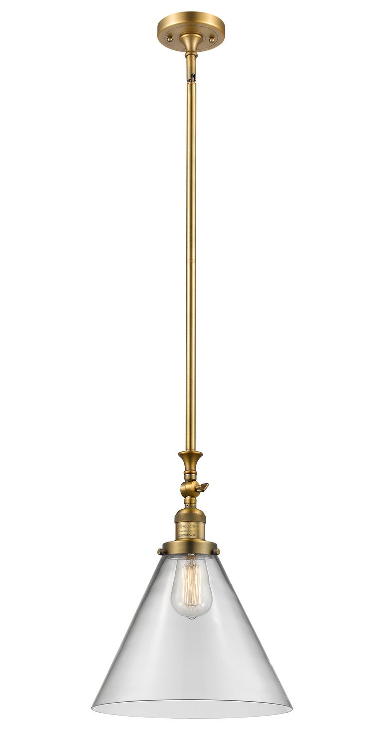 Innovations 206-BB-G42-L One Light Mini Pendant, Brushed Brass