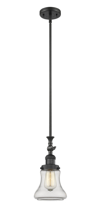 Innovations 206-BK-G192 One Light Mini Pendant, Matte Black