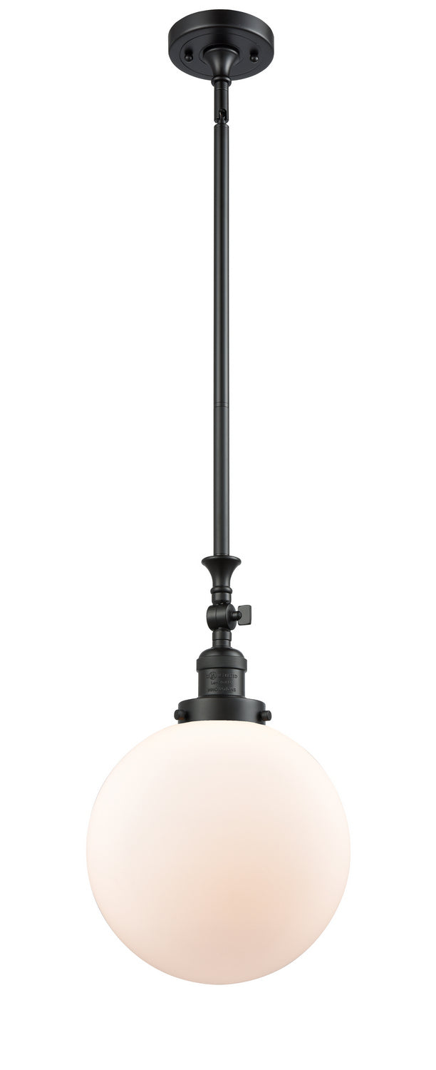 Innovations 206-BK-G201-10 One Light Mini Pendant, Matte Black