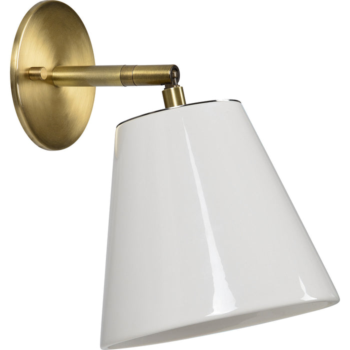 Renwil WS116 One Light Wall Sconce, Antique Brushed Brass