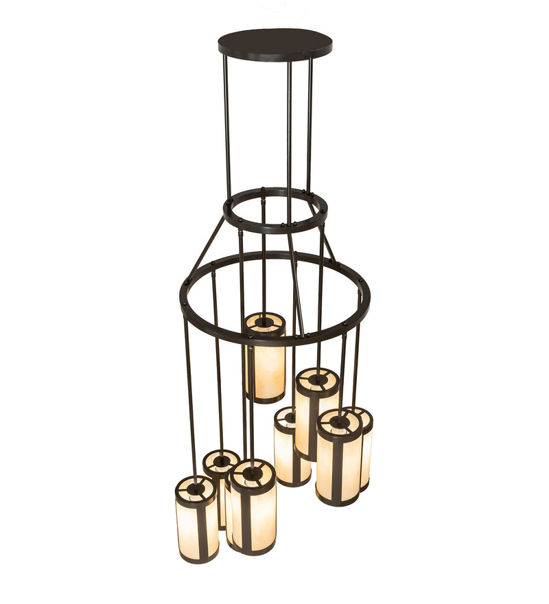 Meyda Tiffany 246501 Nine Light Chandelier, Timeless Bronze