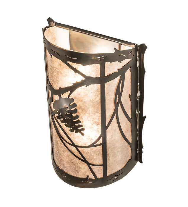 Meyda Tiffany 246792 Two Light Wall Sconce, Dark Burnished Antique Copper