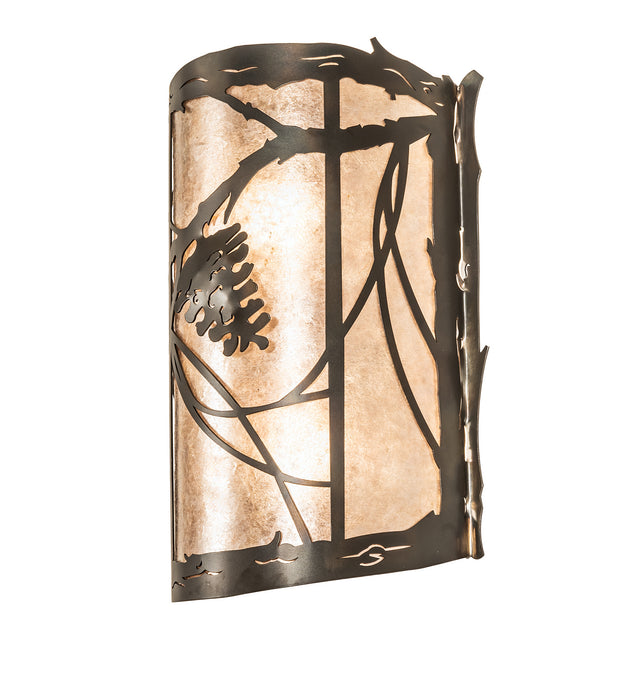 Meyda Tiffany 246792 Two Light Wall Sconce, Dark Burnished Antique Copper