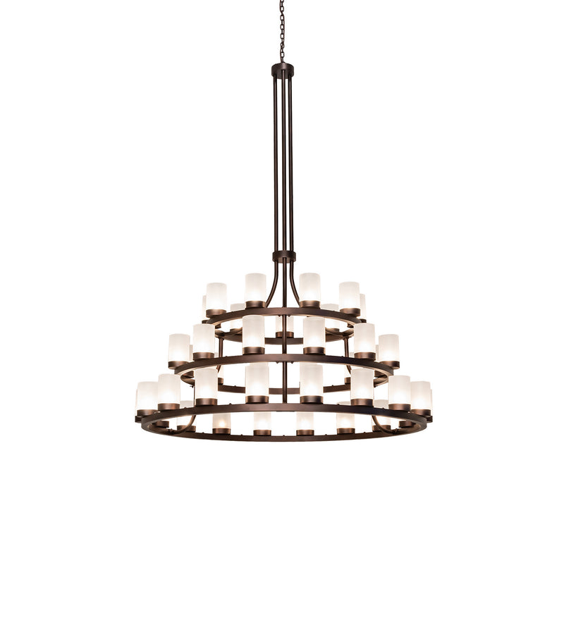 Meyda Tiffany 247337 39 Light Chandelier, Mahogany Bronze
