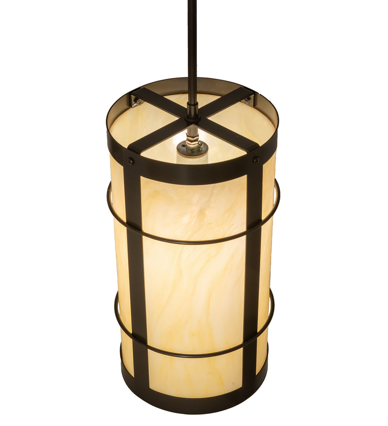 Meyda Tiffany 247656 One Light Mini Pendant, Timeless Bronze