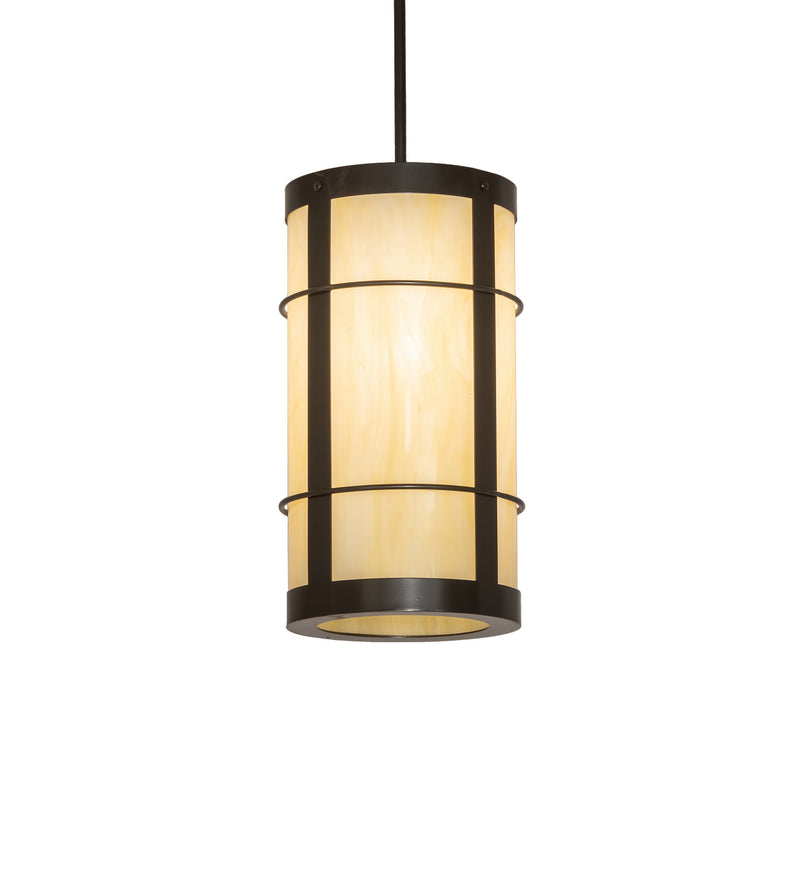 Meyda Tiffany 247656 One Light Mini Pendant, Timeless Bronze