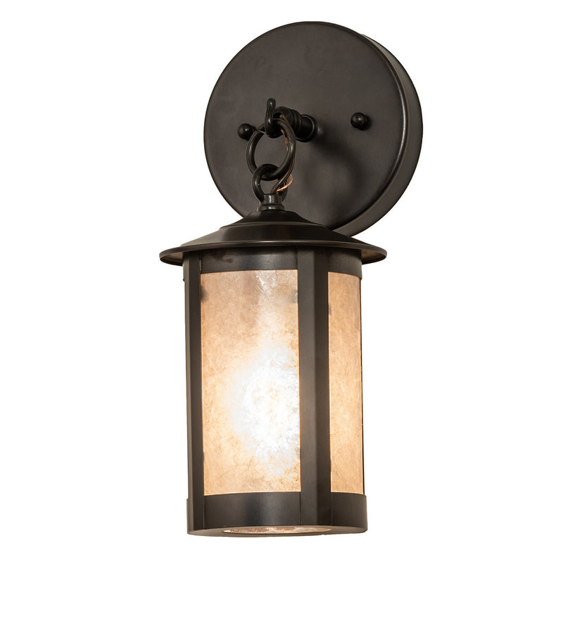 Meyda Tiffany 247798 One Light Wall Sconce, Craftsman Brown