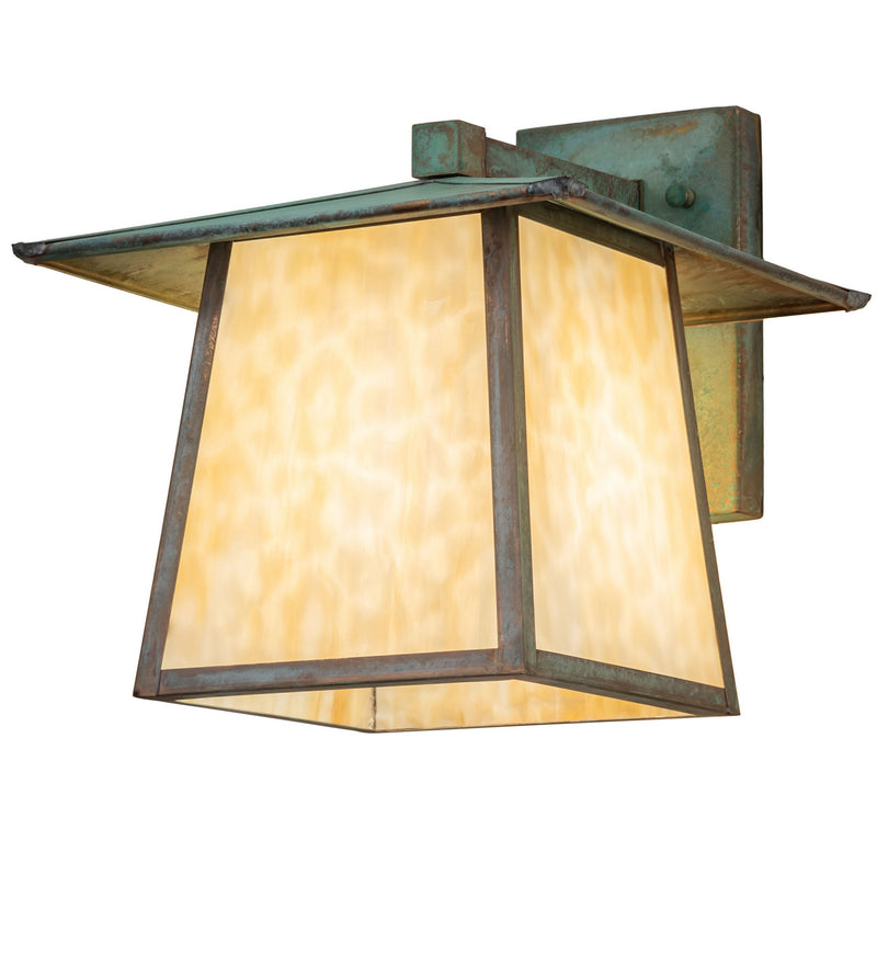 Meyda Tiffany 247818 One Light Wall Sconce, Verdigris