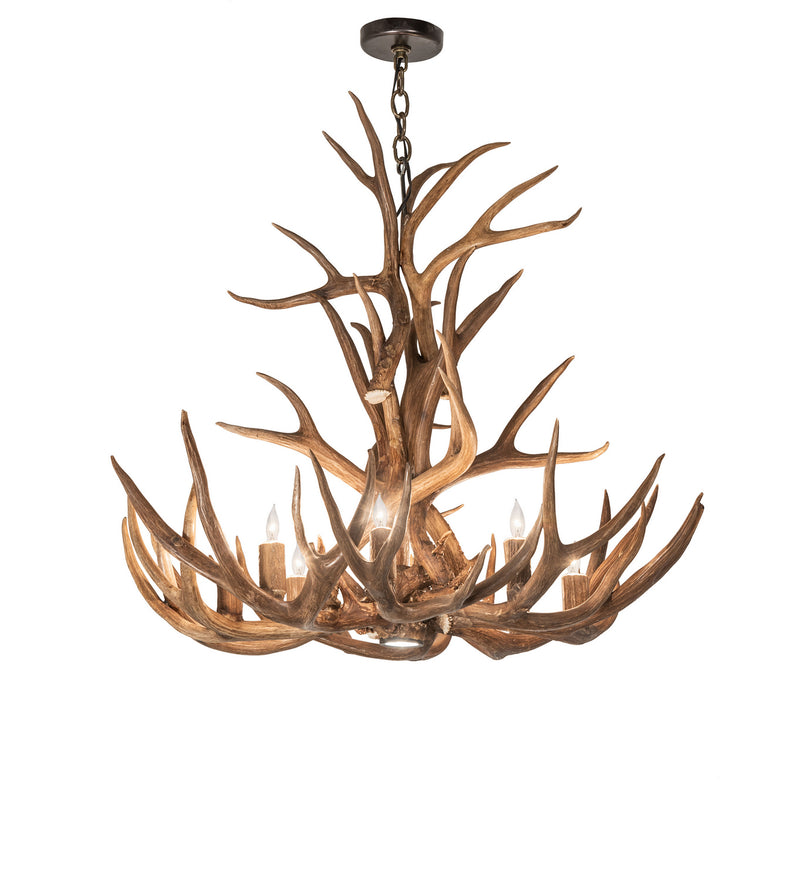 Meyda Tiffany 247856 Eight Light Chandelier, Antique Copper