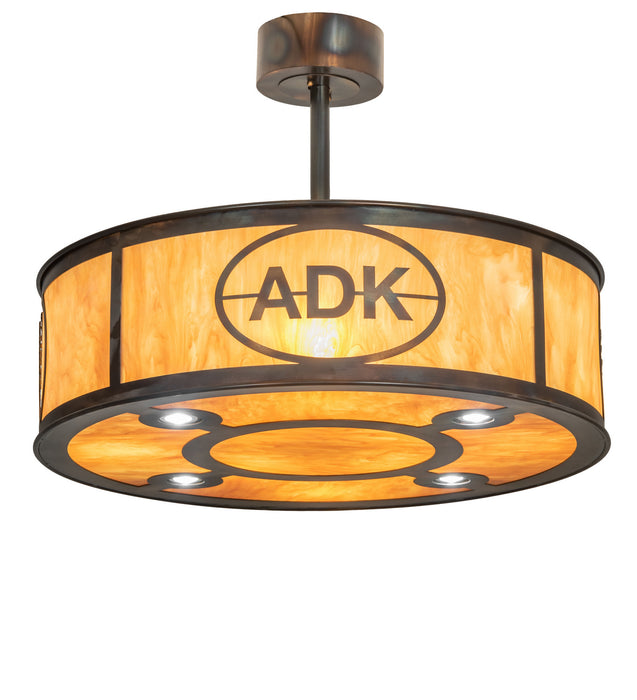 Meyda Tiffany 248313 LED Pendant, Light Burnished Antique Copper