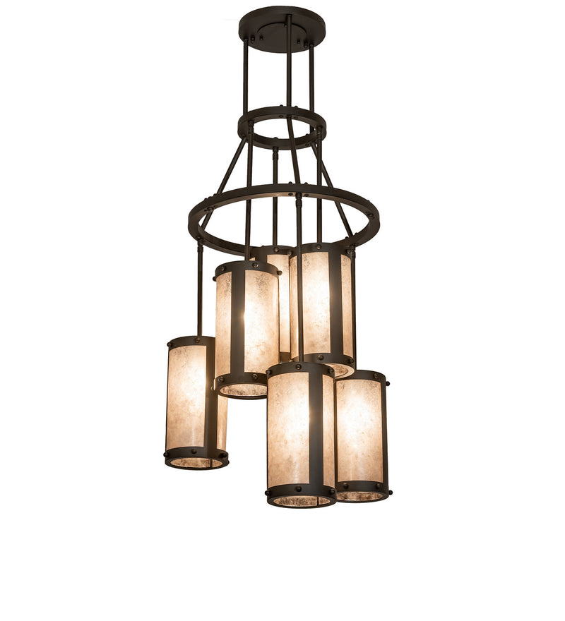 Meyda Tiffany 248345 Six Light Chandelier, Oil Rubbed Bronze