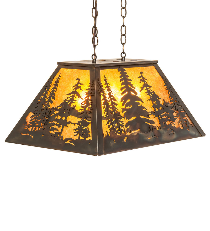 Meyda Tiffany 248521 Three Light Pendant, Dark Burnished Antique Copper