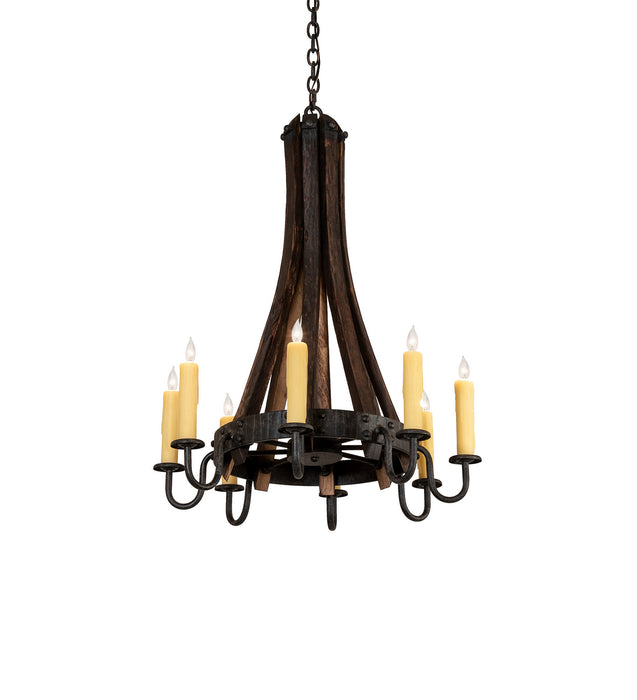 Meyda Tiffany 248830 Eight Light Chandelier, Coffee Bean