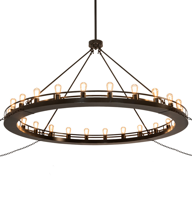 Meyda Tiffany 249013 24 Light Chandelier, Phosphate Prime/Timeless Bronze